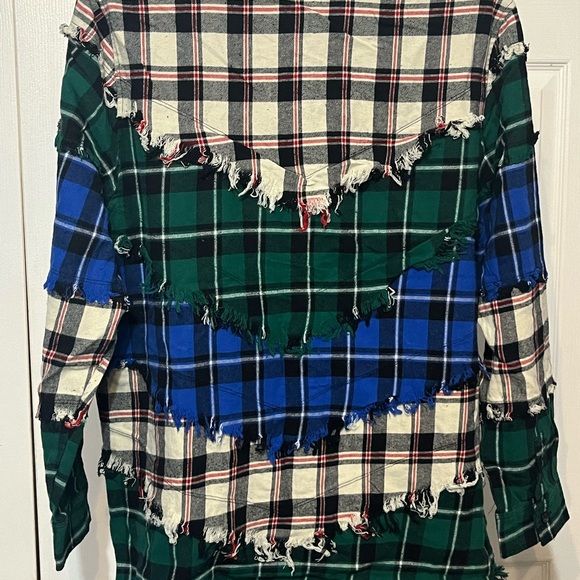 BLANK NYC BLANKNYC XL DOUBLE DARE FLANNEL SHIRT SHACKET WOMEN’S TOP SHIRT  #349 - Picture 8 of 9